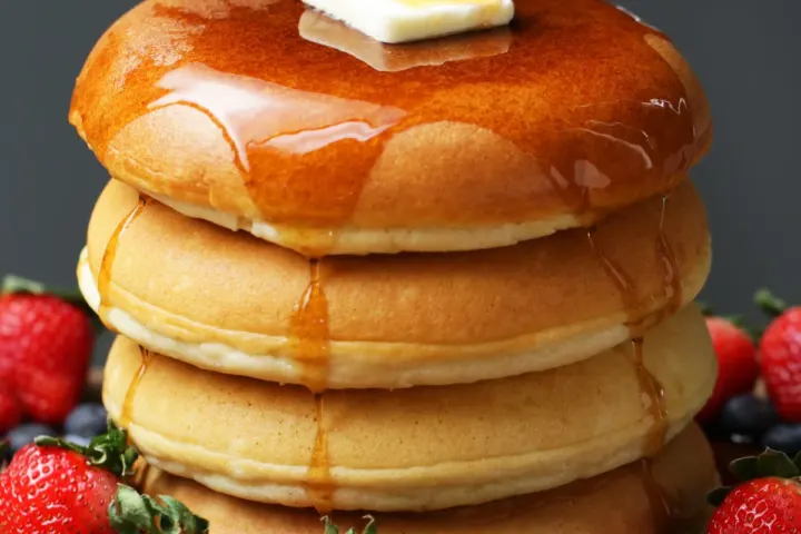 FluffyPancakes, freshly made and ready to serve