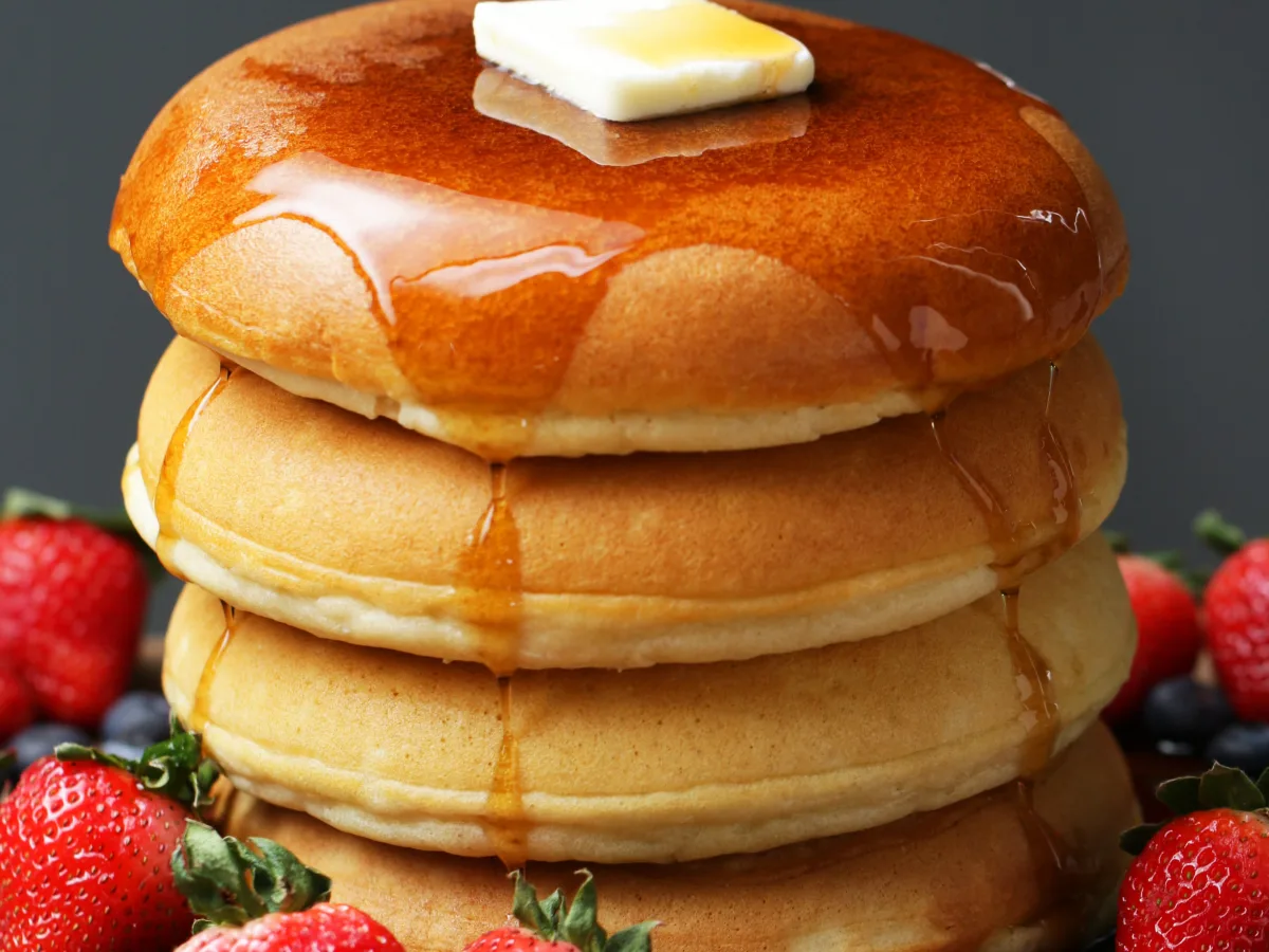 FluffyPancakes, freshly made and ready to serve