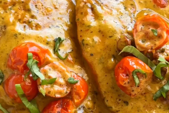 Okay but why does creamy pesto chicken taste like, freshly made and ready to serve