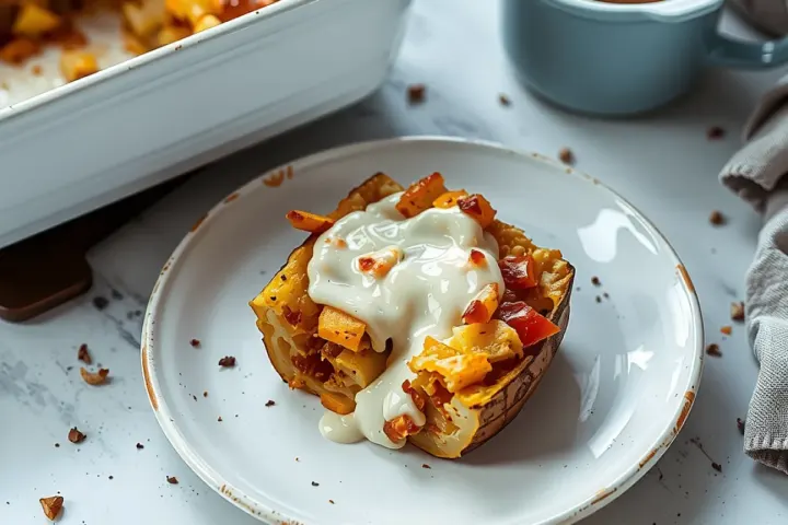 Potato Casserole, freshly made and ready to serve