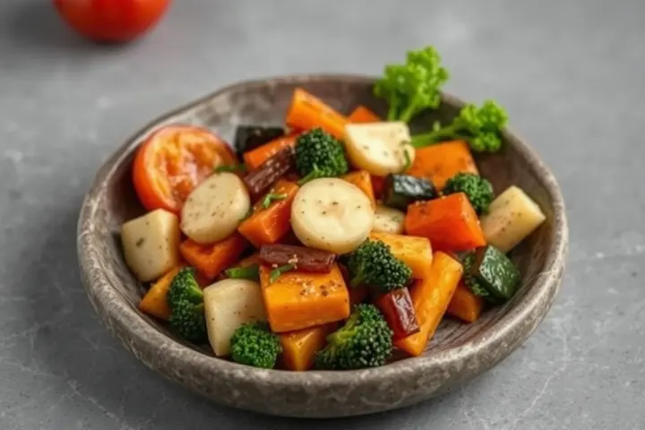 Air Fryer Veggies, freshly made and ready to serve