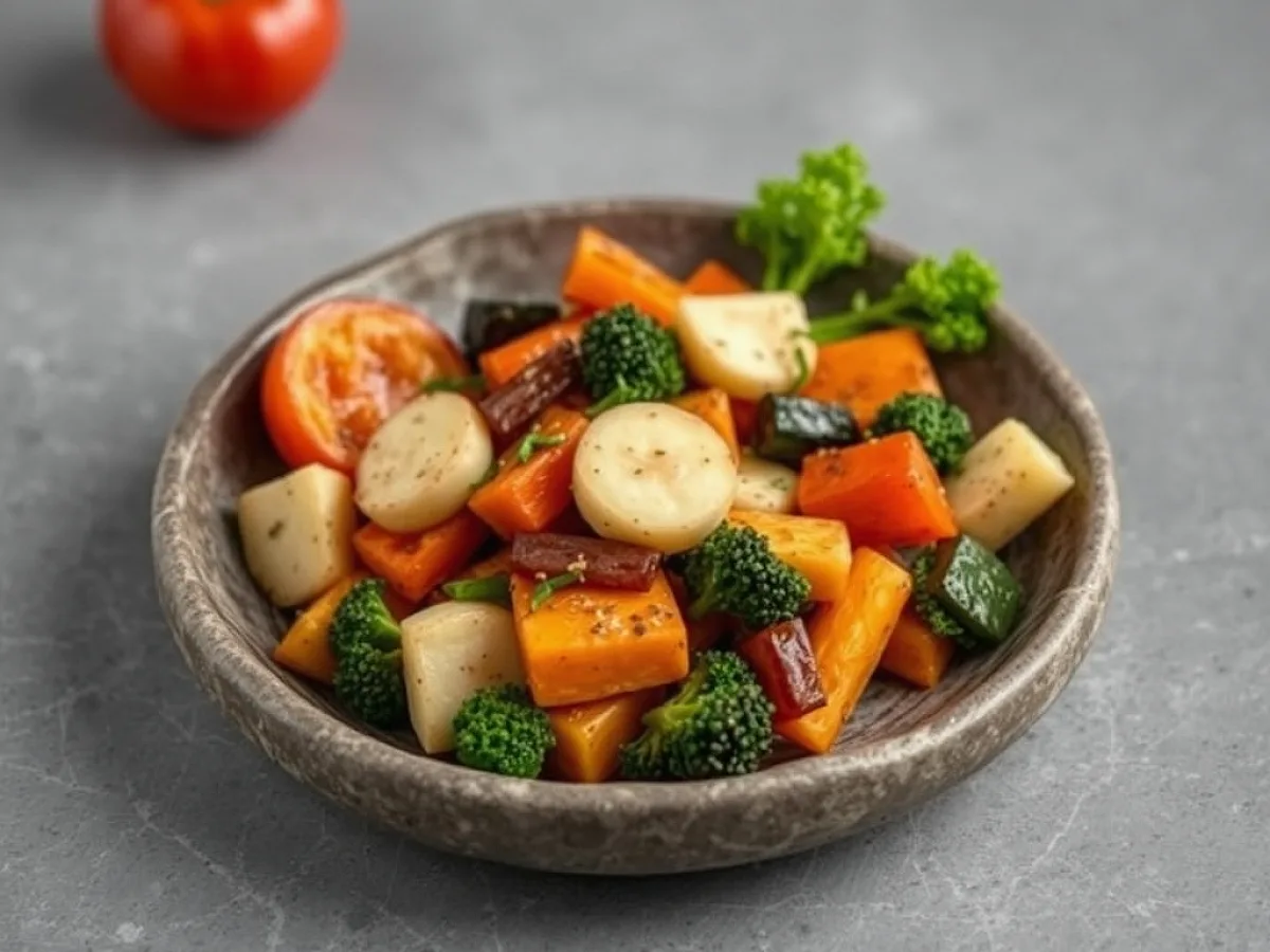 Air Fryer Veggies, freshly made and ready to serve