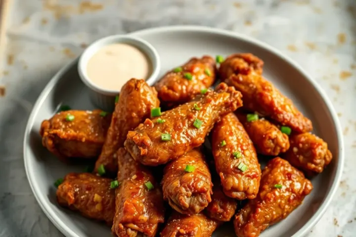 Crispy Wings, freshly made and ready to serve