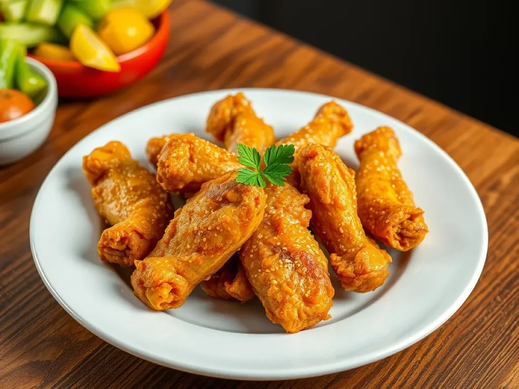 CrispyWings, freshly made and ready to serve