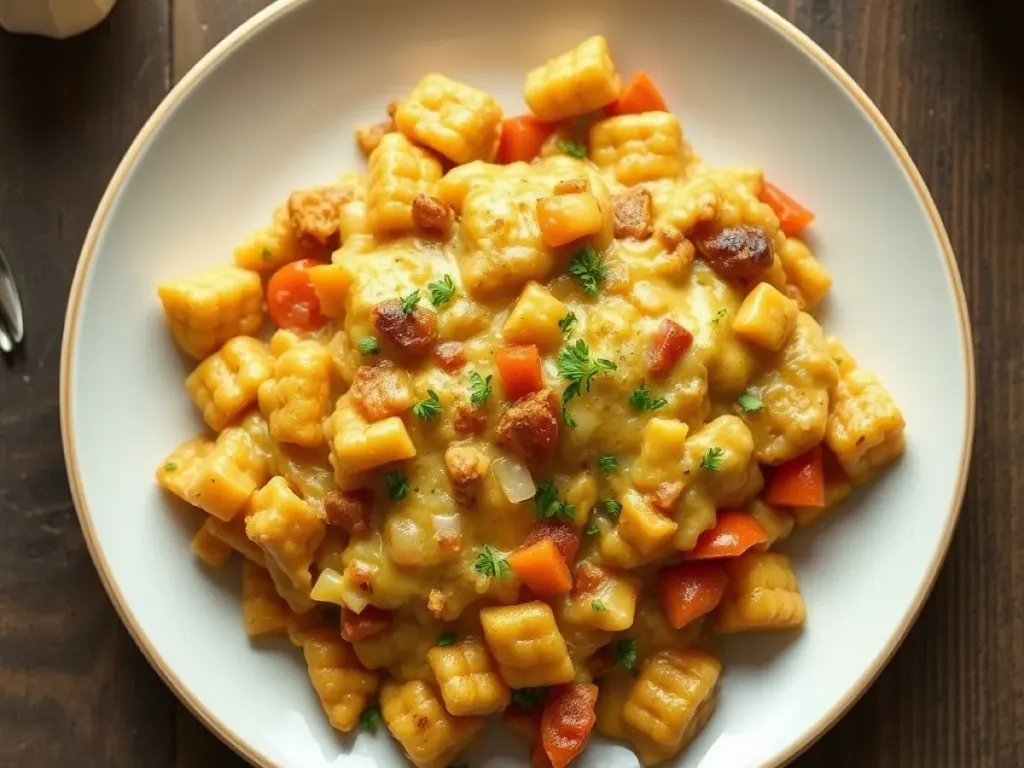 Dolly Parton’s 5-Ingredient Casserole, freshly made and ready to serve