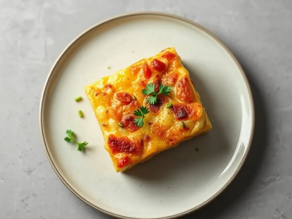 oven baked 4-ingredient cheese puff squares, freshly made and ready to serve