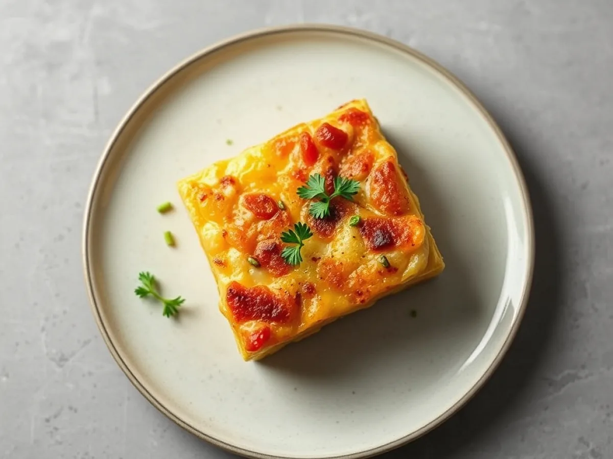 oven baked 4-ingredient cheese puff squares, freshly made and ready to serve