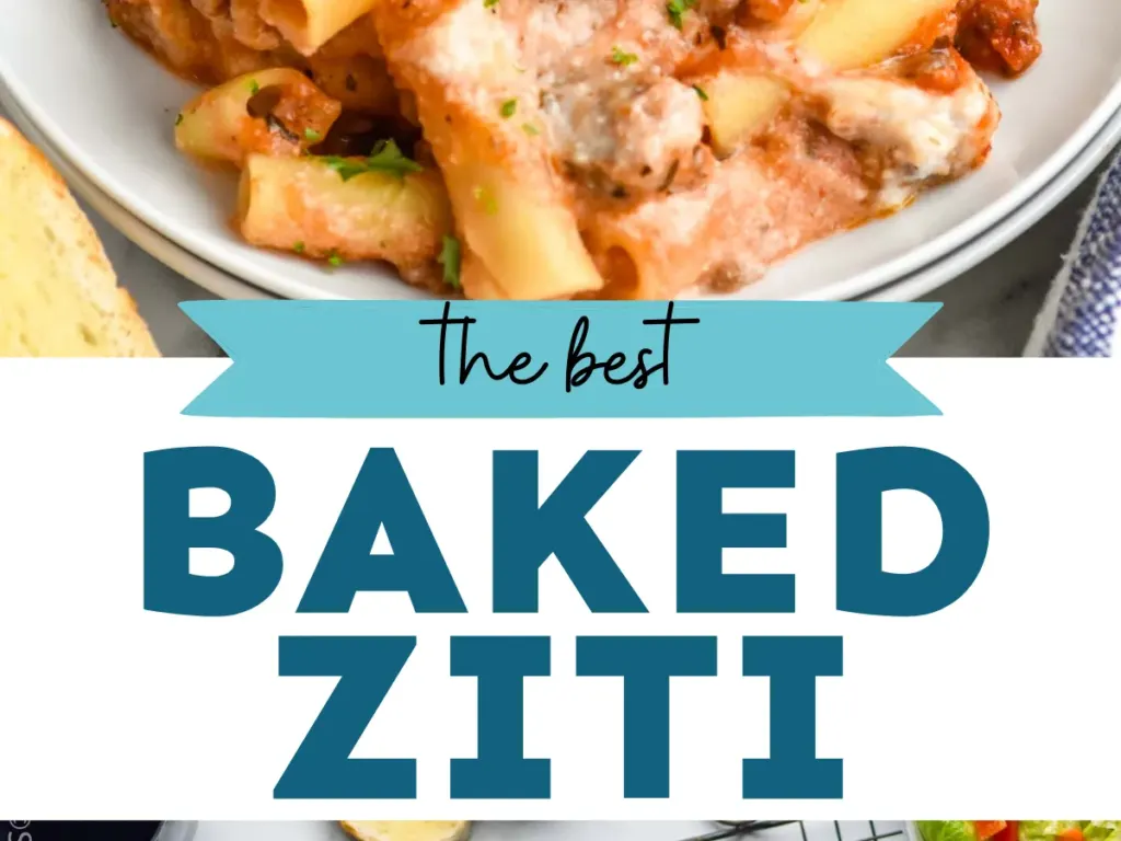 Baked Ziti, freshly made and ready to serve