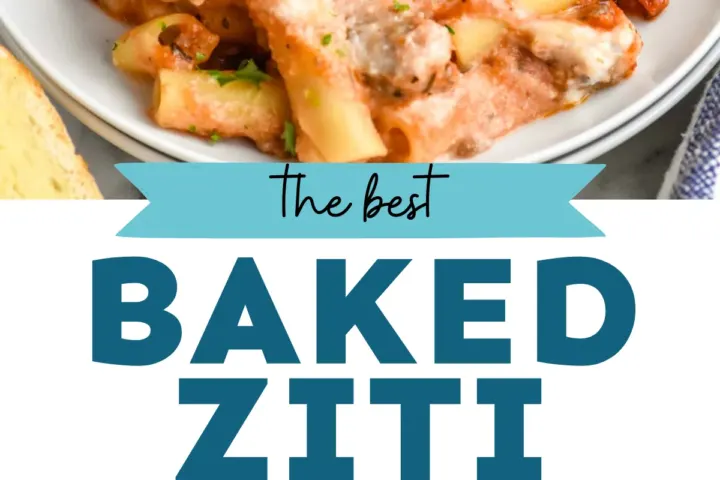 Baked Ziti, freshly made and ready to serve