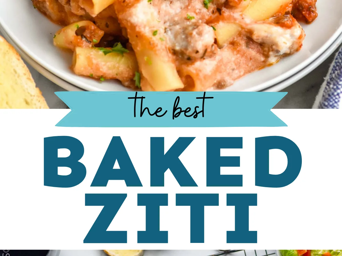 Baked Ziti, freshly made and ready to serve