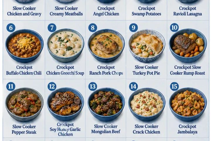 easy dump and go slow cooker meals make dinner time easy, freshly made and ready to serve