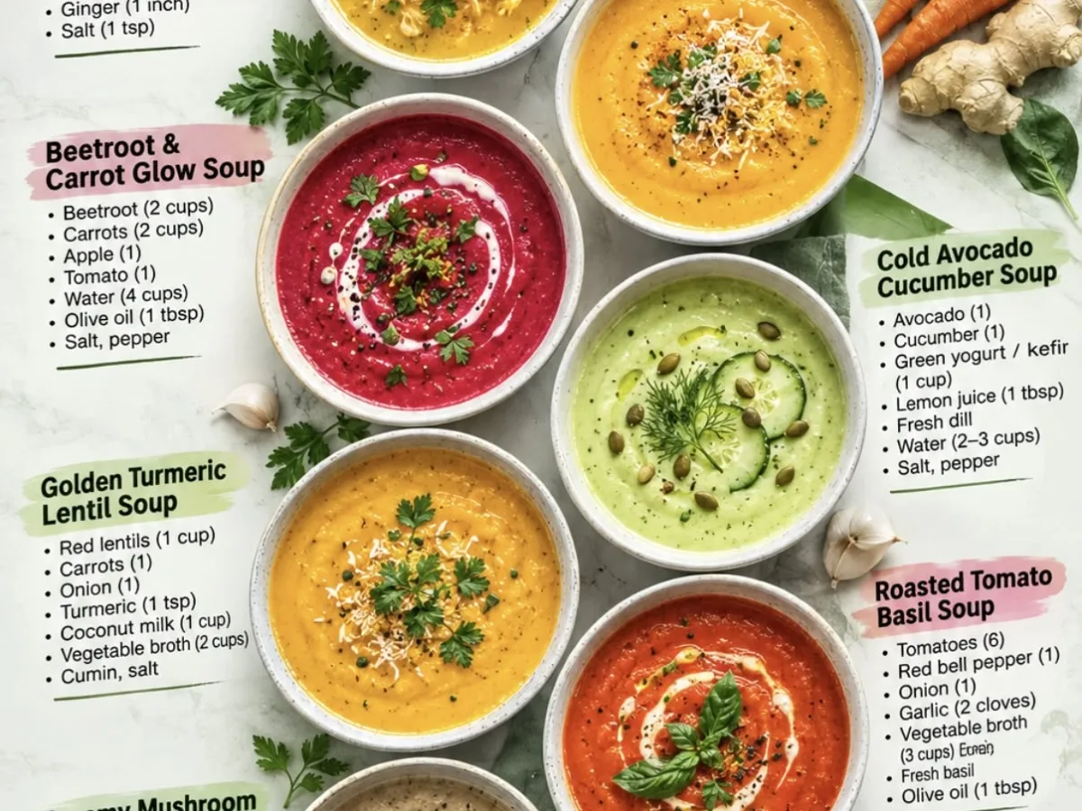 Discover a collection of gut healing soups made with wholesome, freshly made and ready to serve