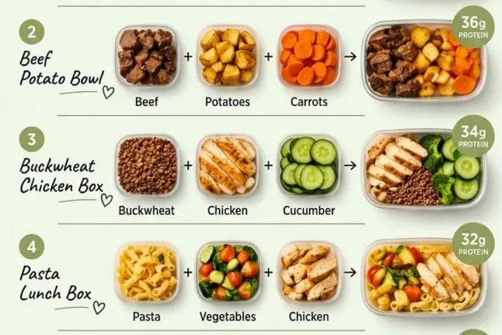 Looking for high protein work lunches to keep, freshly made and ready to serve