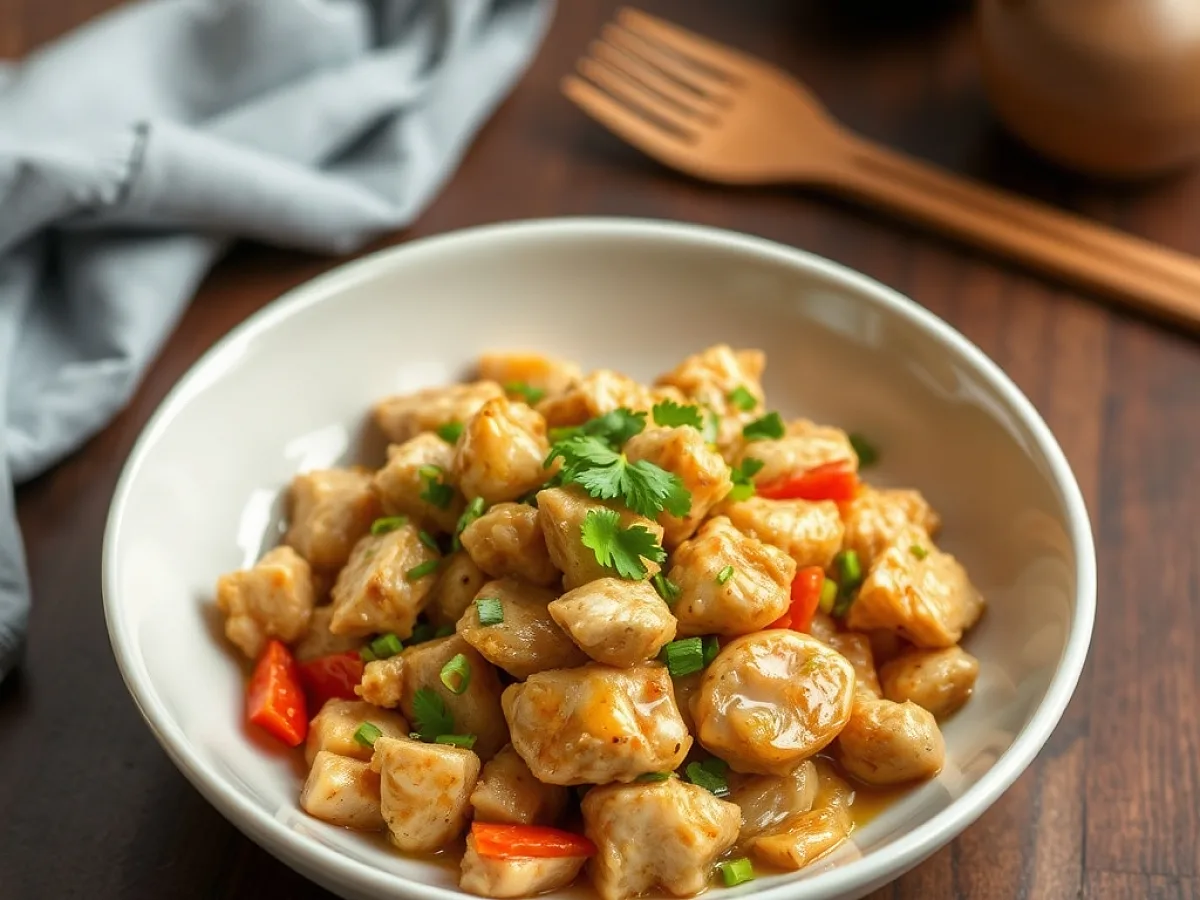 6 Easy Chicken Meal Ideas 1 Honey Garlic Chicken Bowl chicken, freshly made and ready to serve