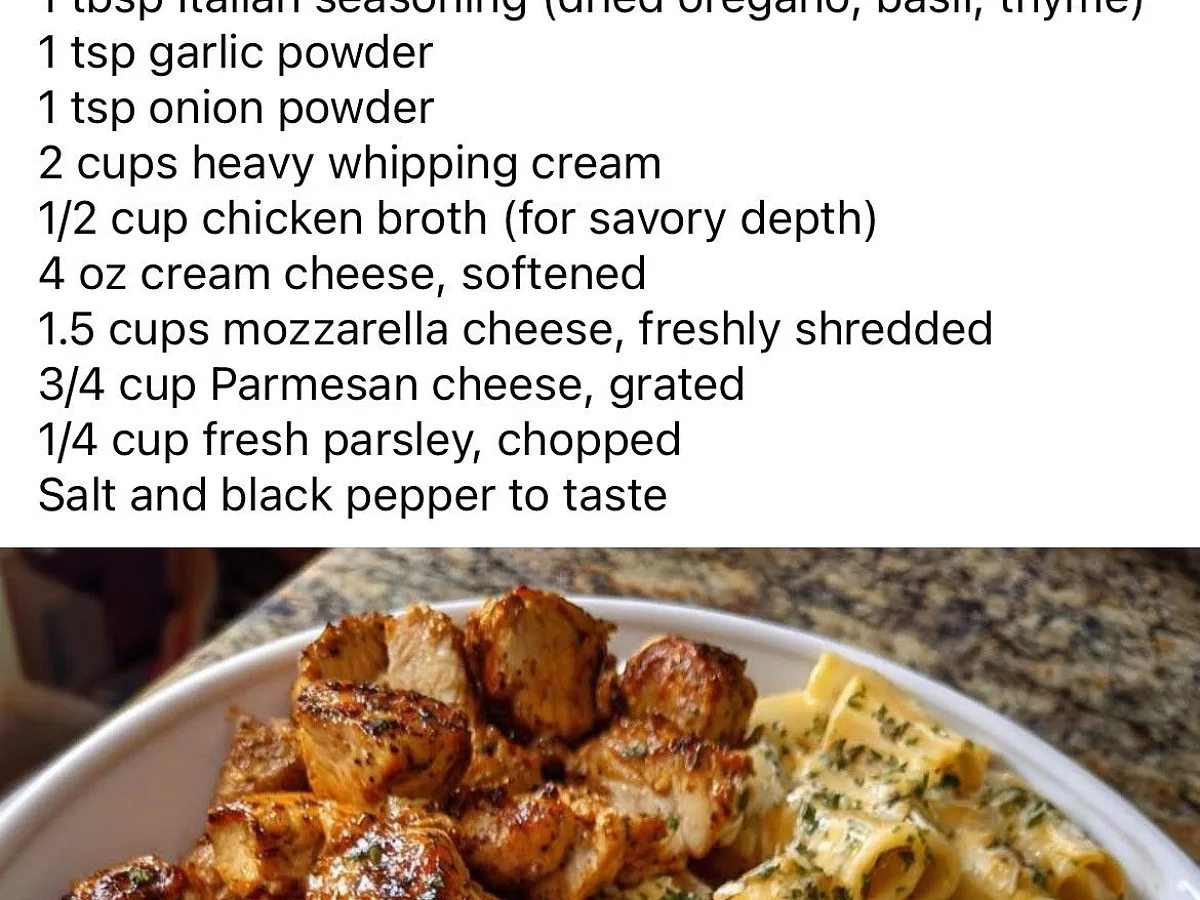 5:28 1 1a 0 Parmesan Chicken Rigatoni with Garlic Herb Mozzarella, freshly made and ready to serve
