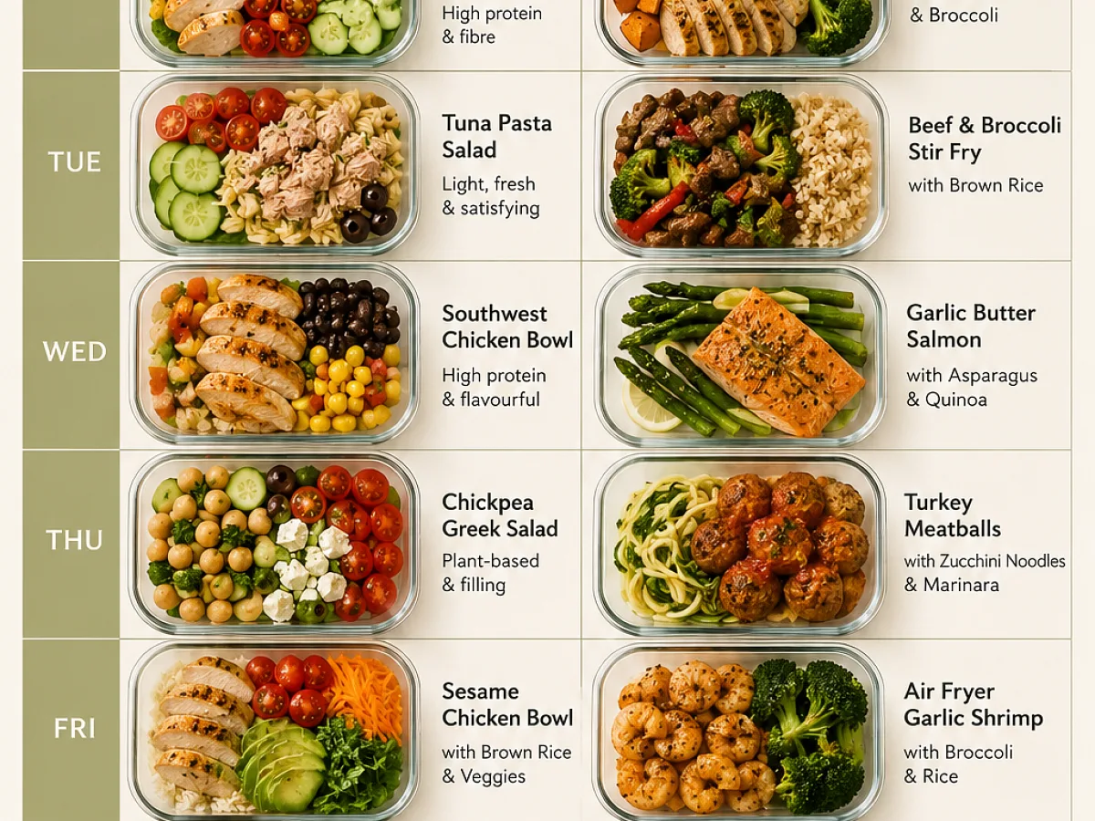 Need fresh meal prep ideas for the week, freshly made and ready to serve
