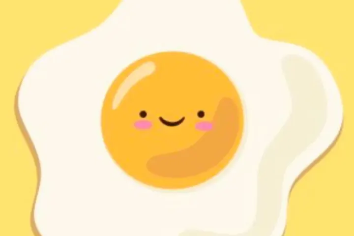 Egg Breakfast illustration, freshly made and ready to serve