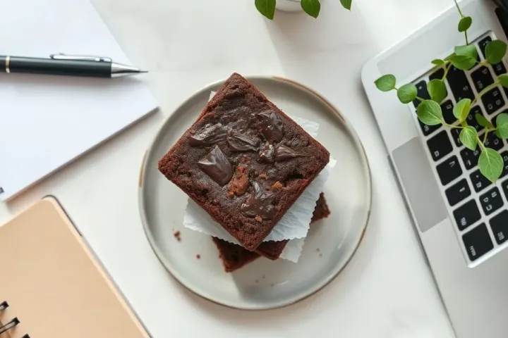 Brownie Lover, freshly made and ready to serve