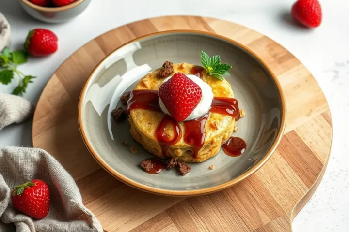 Quick Dessert, freshly made and ready to serve