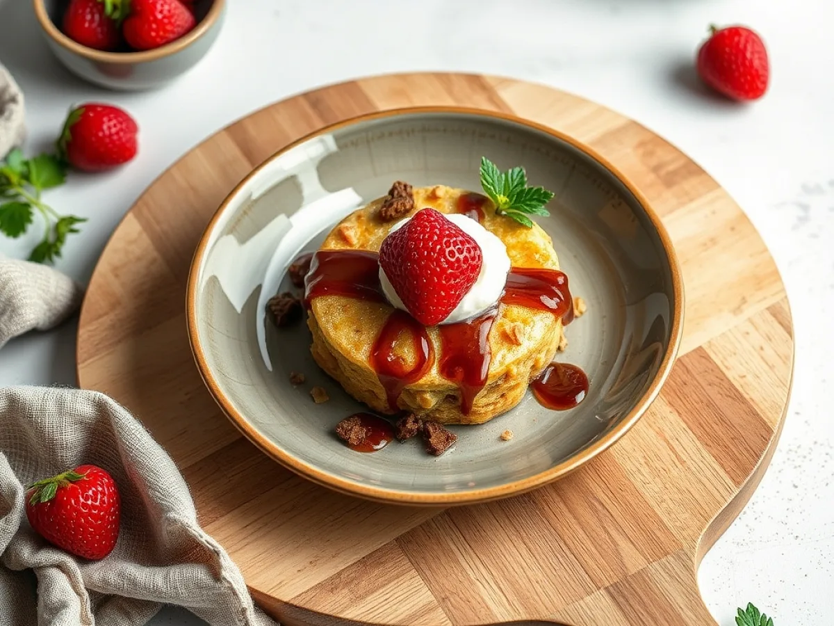 Quick Dessert, freshly made and ready to serve