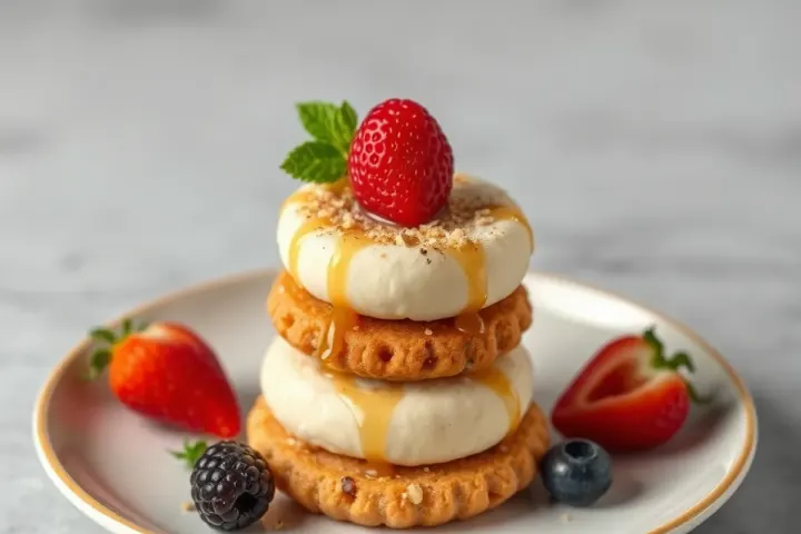 Tasty Dessert, freshly made and ready to serve