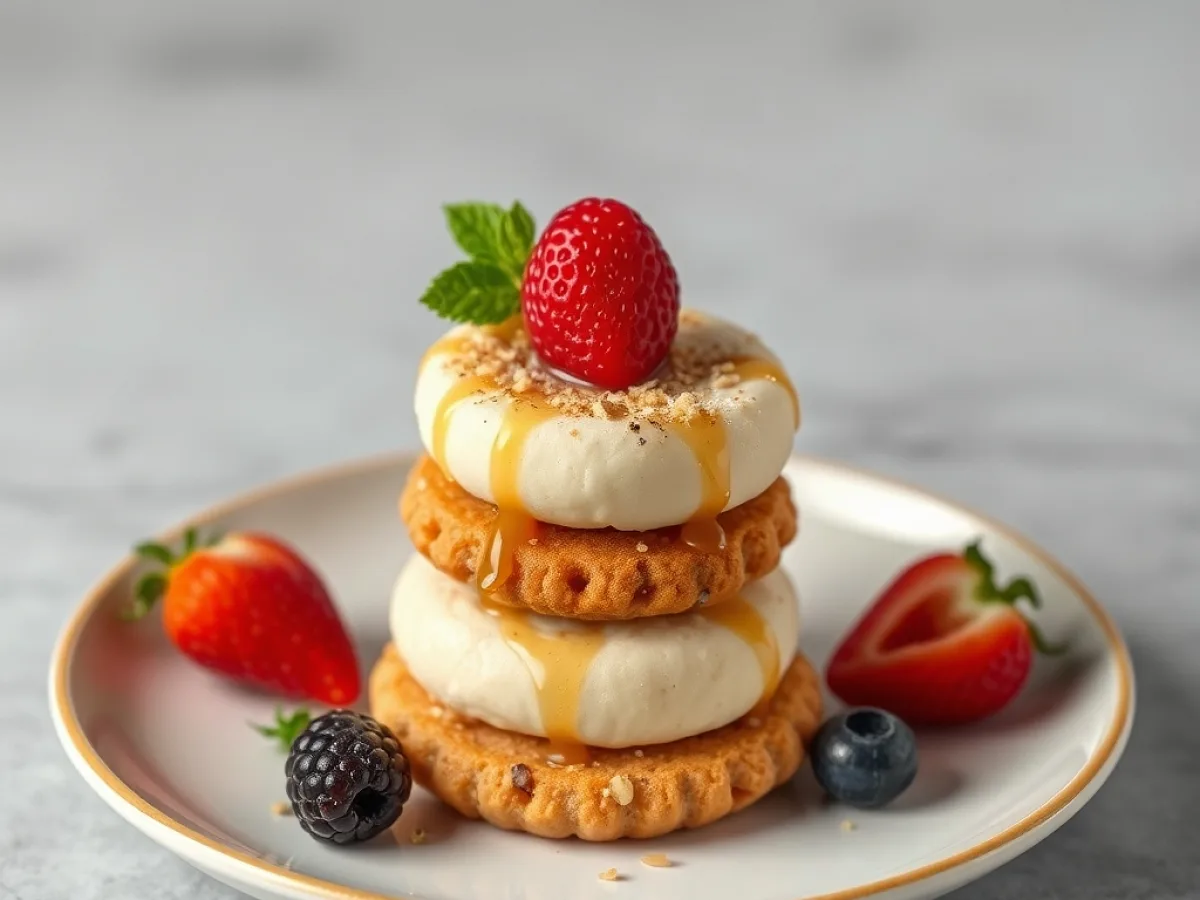 Tasty Dessert, freshly made and ready to serve