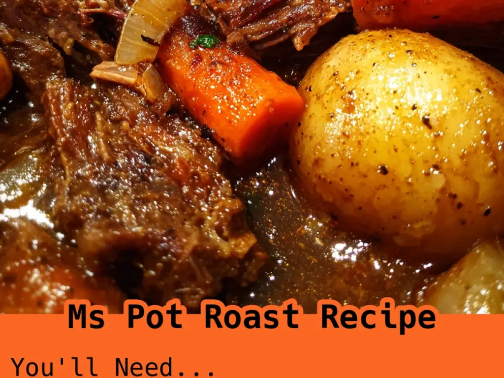 Pot Roast Recipe, freshly made and ready to serve