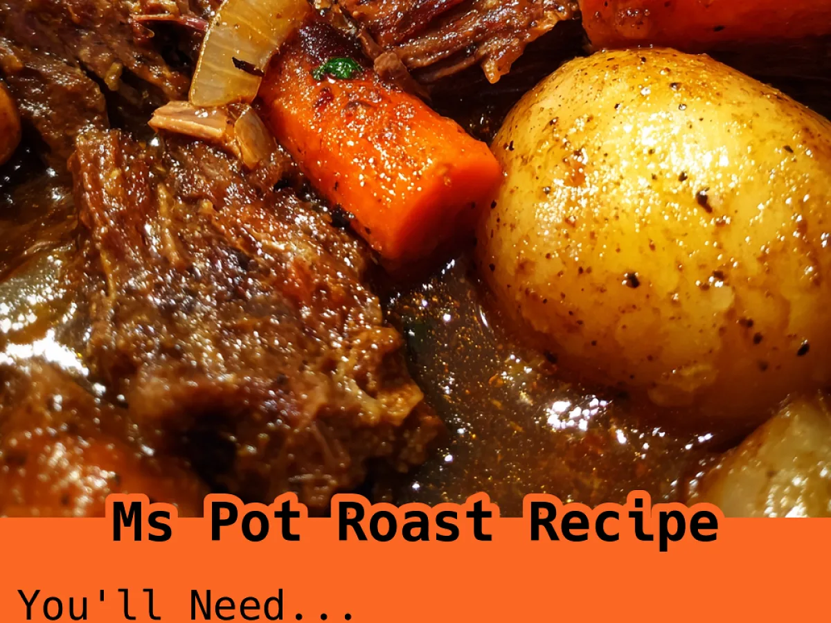 Pot Roast Recipe, freshly made and ready to serve
