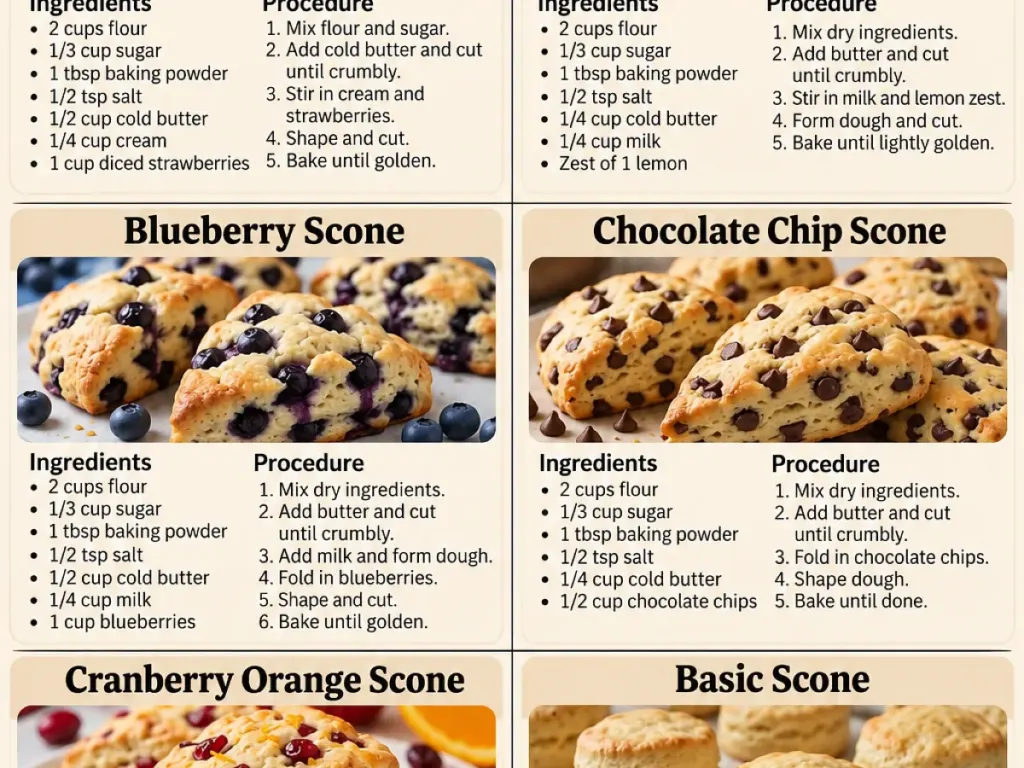 6 delicious homemade scone recipes, freshly made and ready to serve