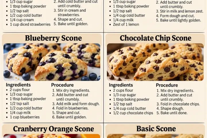 6 delicious homemade scone recipes, freshly made and ready to serve