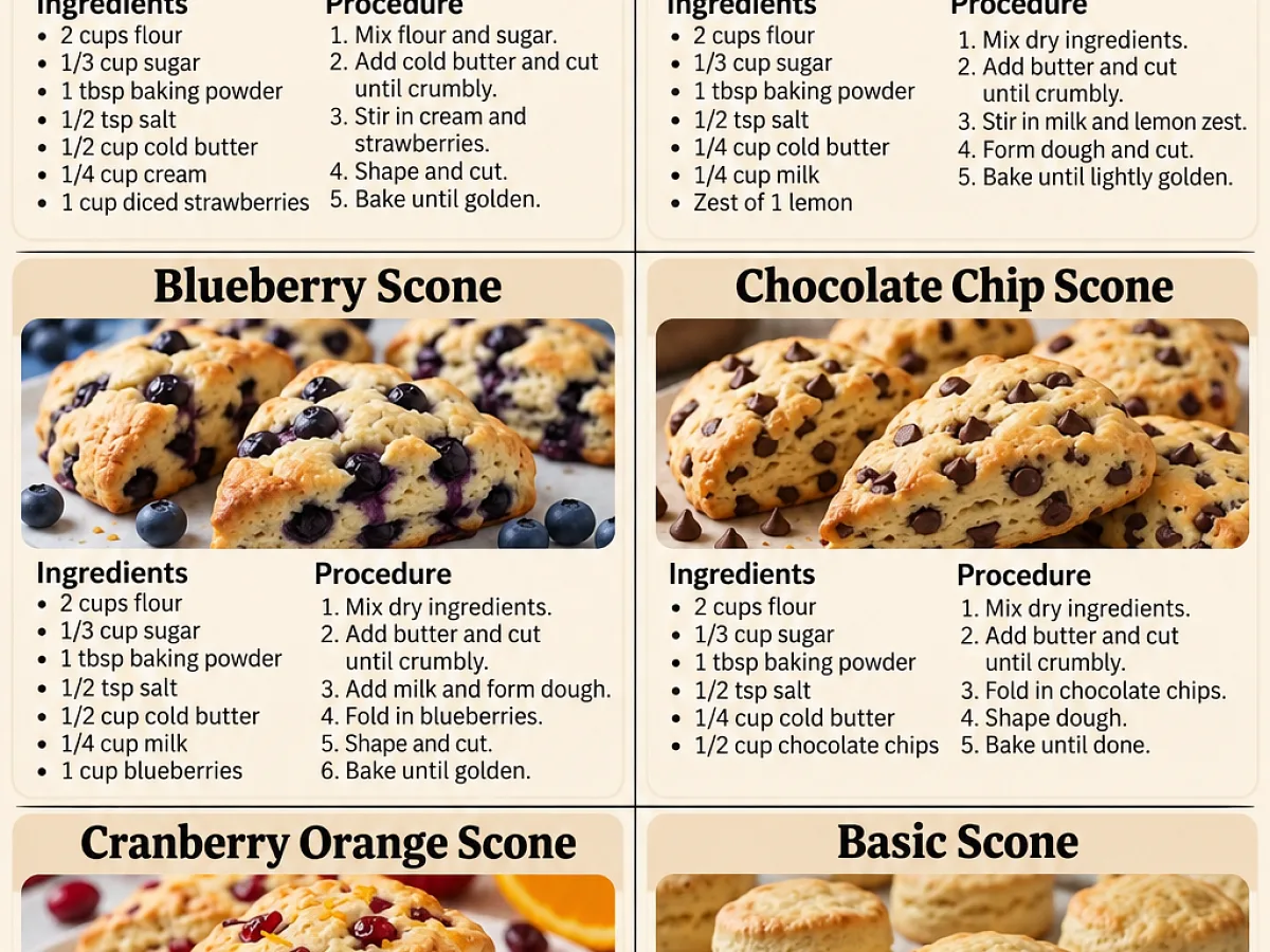 6 delicious homemade scone recipes, freshly made and ready to serve