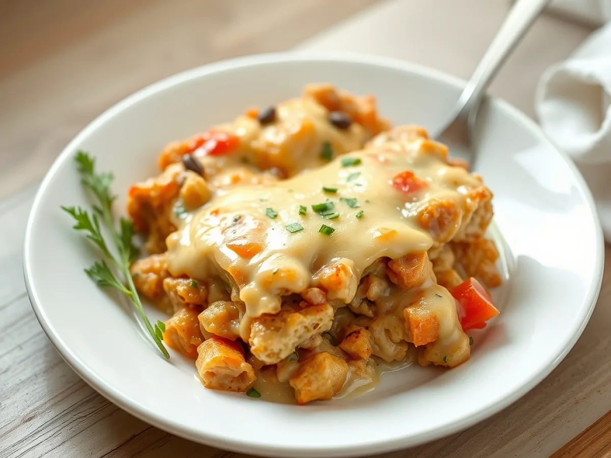 Creamy Bake Casserole, freshly made and ready to serve