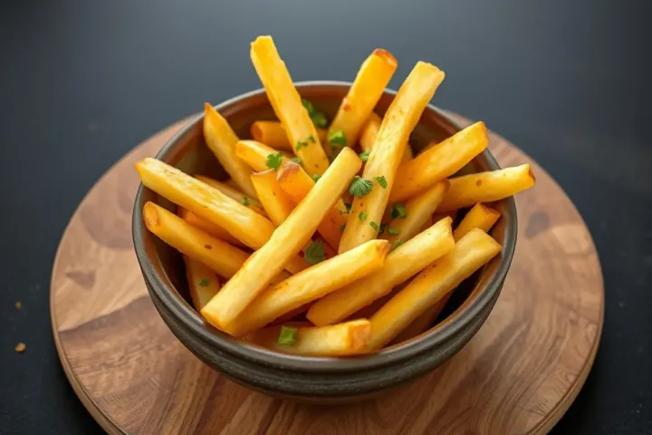 Air Fryer Fries, freshly made and ready to serve