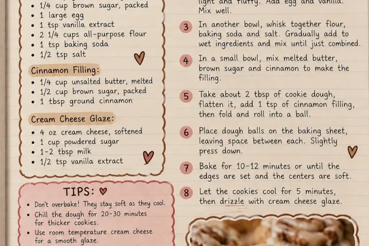 soft & chewy Cinnamon Roll Cookies taste like fall in every, freshly made and ready to serve