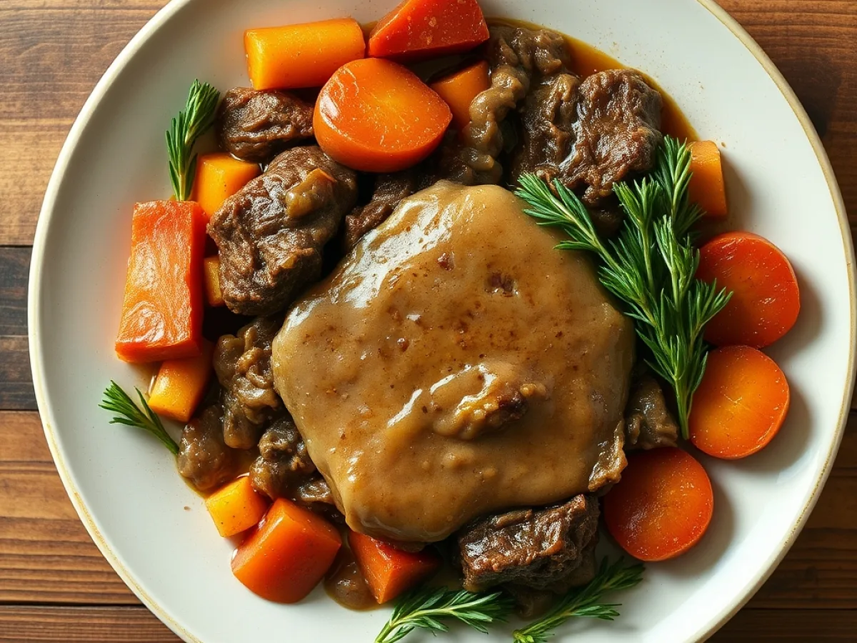 There is nothing more comforting than a big pot roast with hearty, freshly made and ready to serve