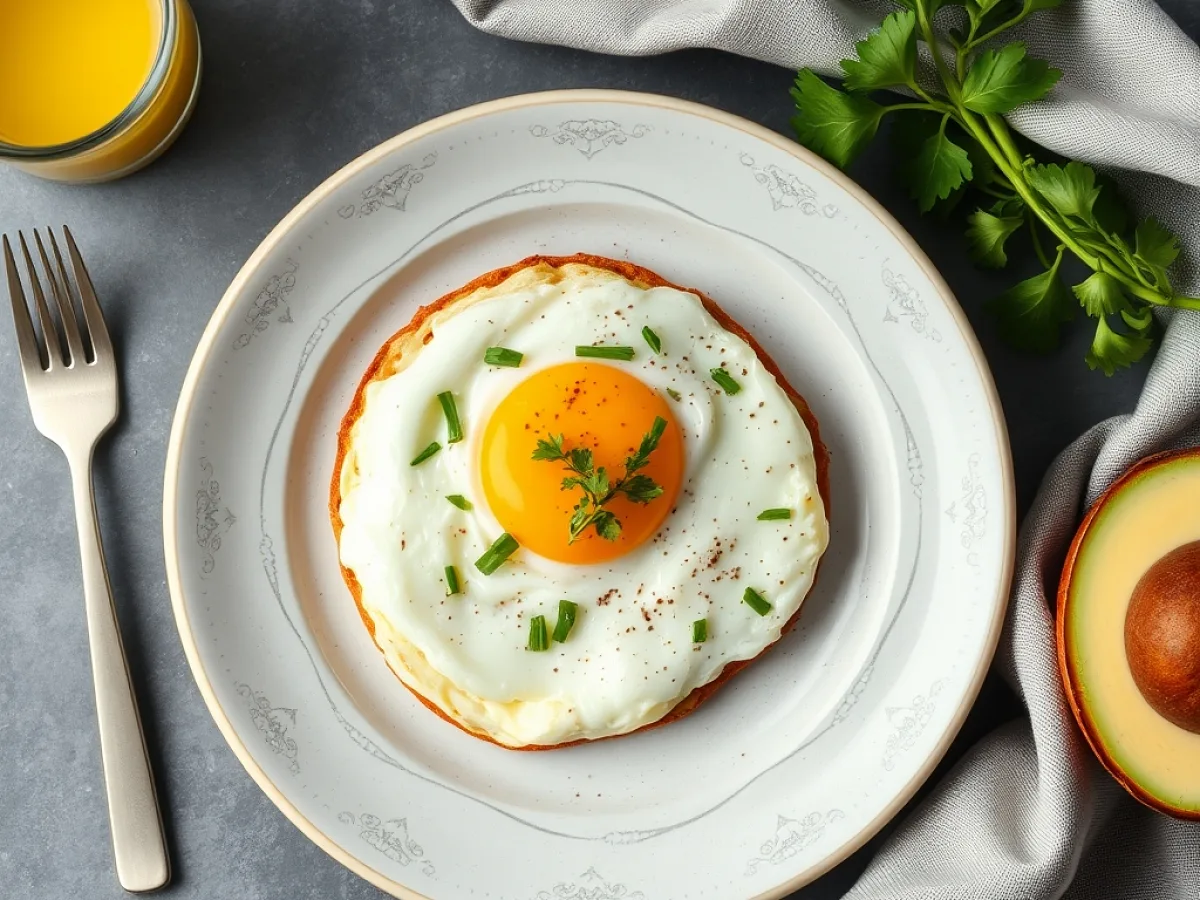 Egg Breakfast, freshly made and ready to serve