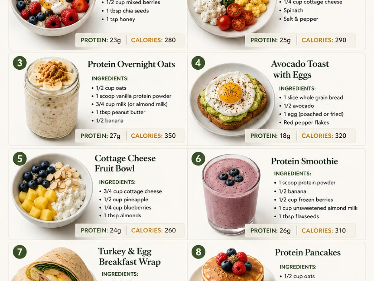 Looking for easy high-protein breakfast ideas for weight loss, freshly made and ready to serve