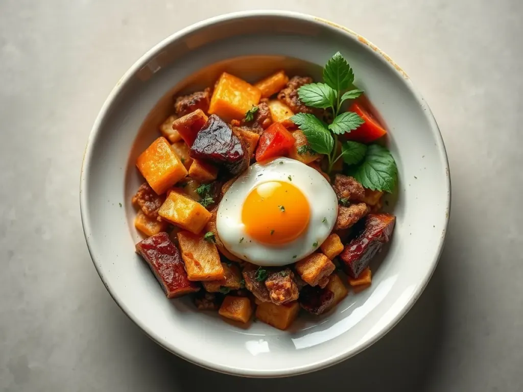 Savory Breakfast, freshly made and ready to serve