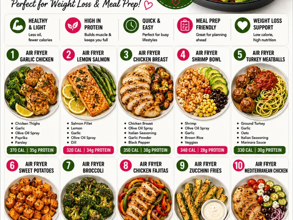 Looking for healthy air fryer recipes, freshly made and ready to serve