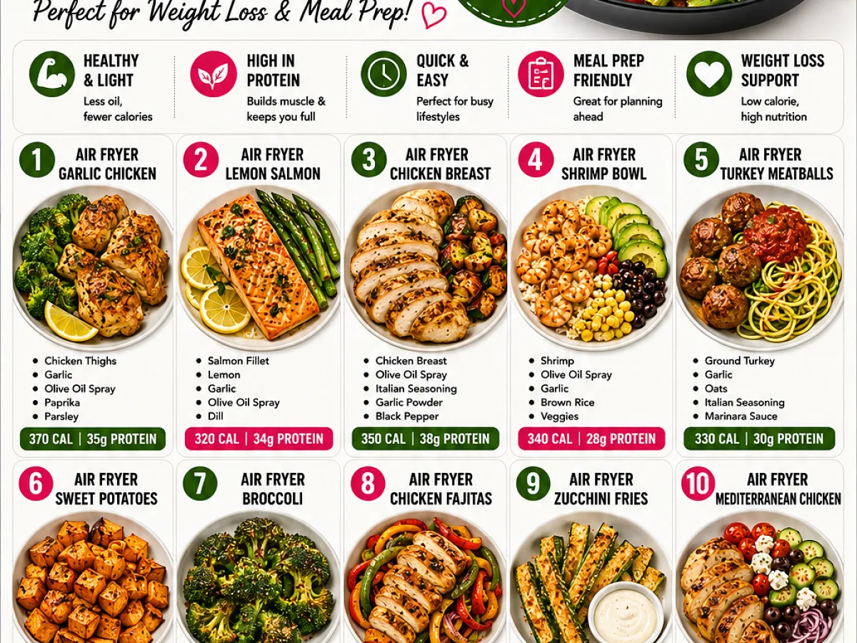 Looking for healthy air fryer recipes, freshly made and ready to serve