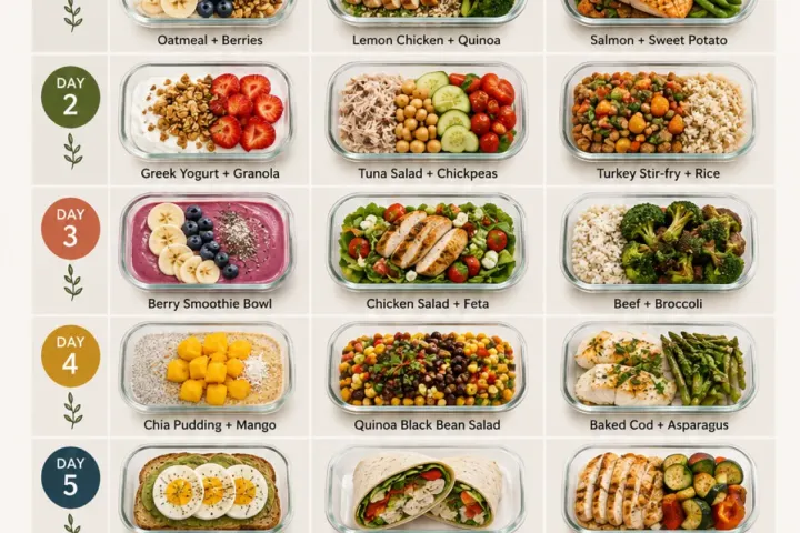 Simple 7-Day Healthy Meal Prep Plan – Easy Week of Meals